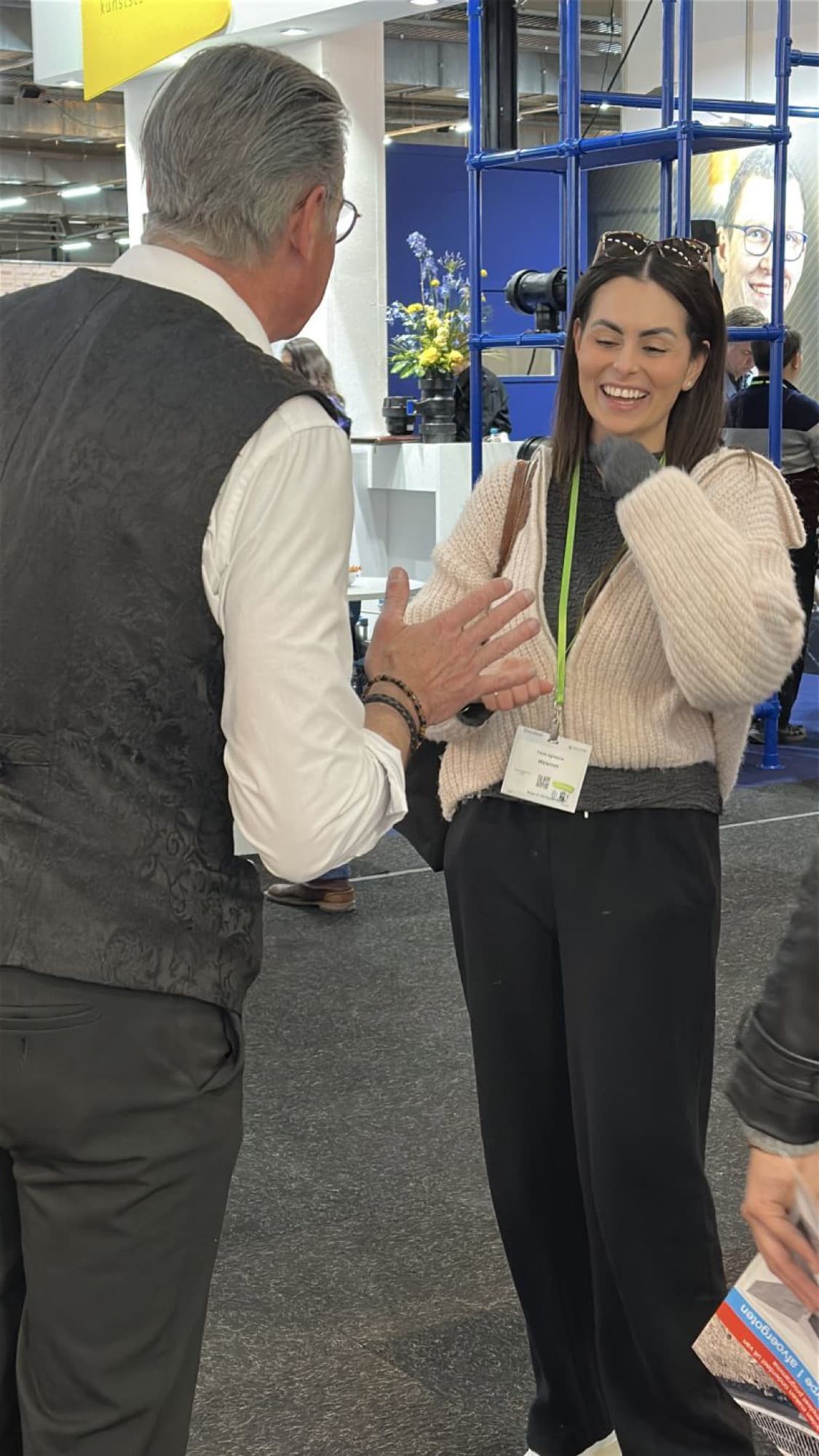 Louis Baerts at the entrance of an event
