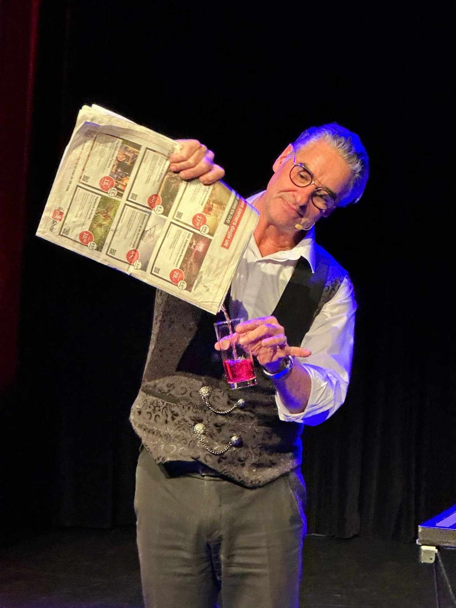 Louis Baerts tijdens een familieshow